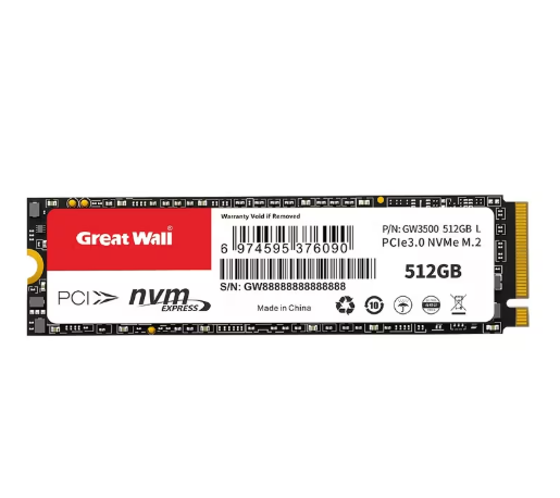 Great Wall GW3500 NVMe SSD M.2 PCIe 3.0 Internal Solid State Drive for PC Laptop Desktop